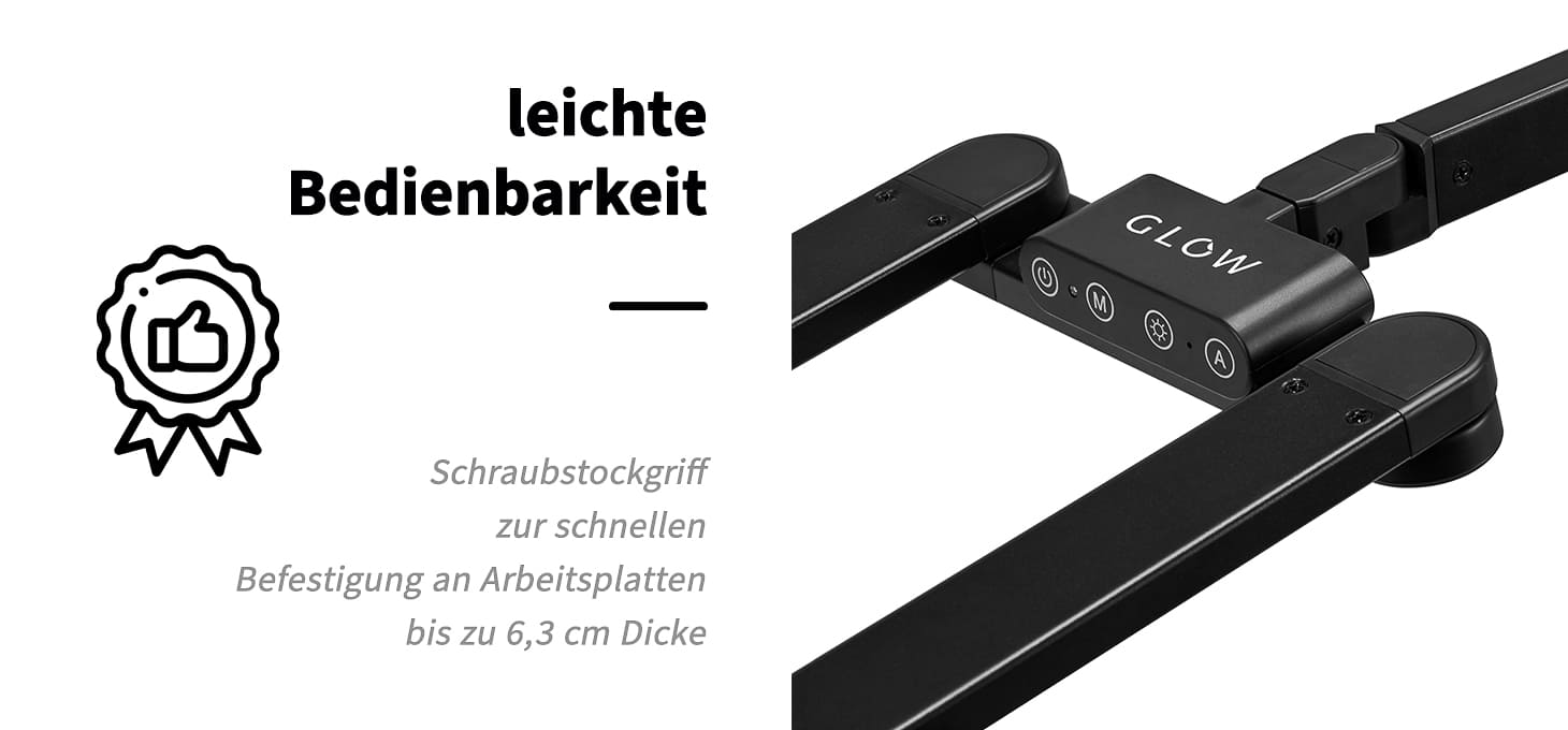 Glow L04 Tisch-OP-Leuchte Schwarz