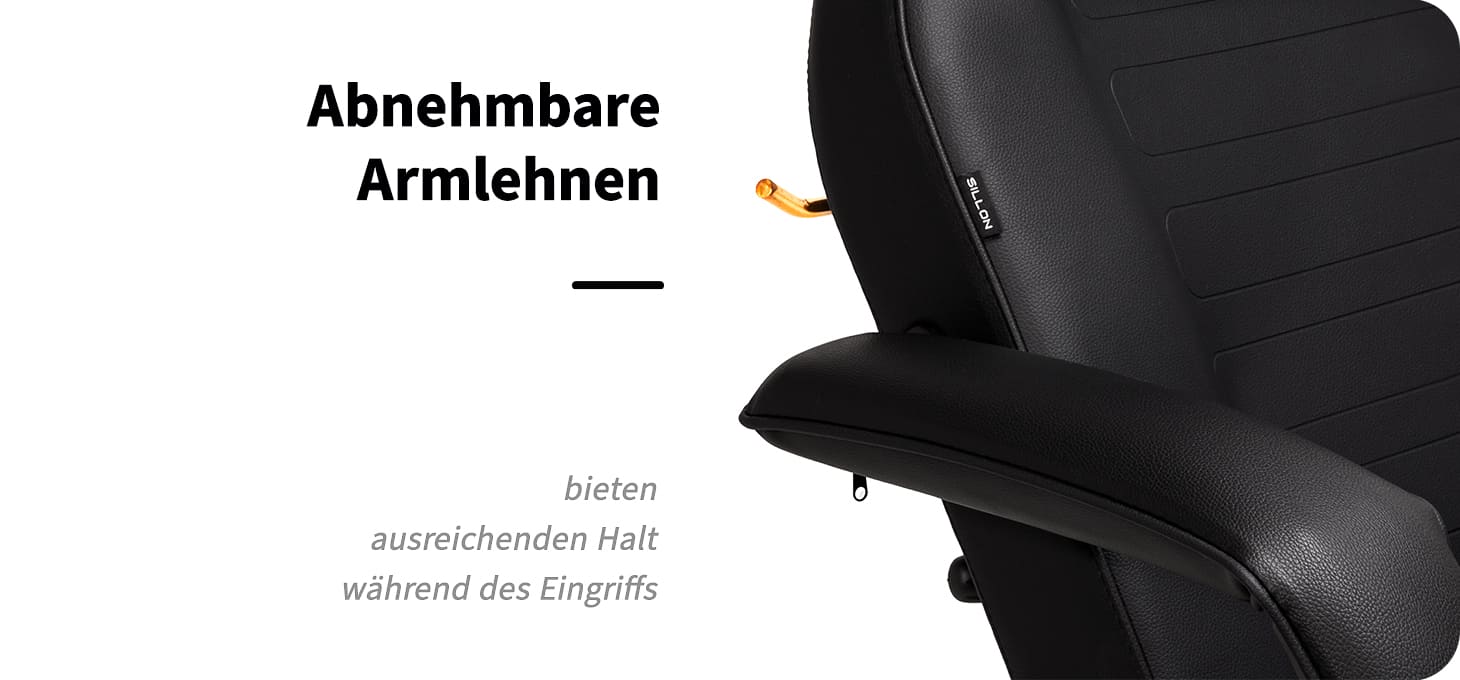 SILLON Kosmetikstuhl 202 gold pro schwarz