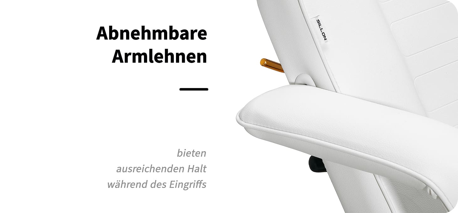 SILLON Kosmetikstuhl 202 gold pro weiß