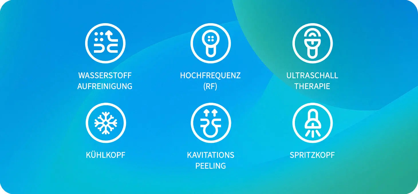 Hydrogen H2 + 6in1 Wasserstoffreinigungsgerät + 3 Lotionen SYIS Hydro Coctail