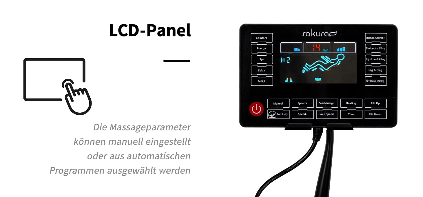 Sakura Massagesessel Classic 802A Weiß-Grau
