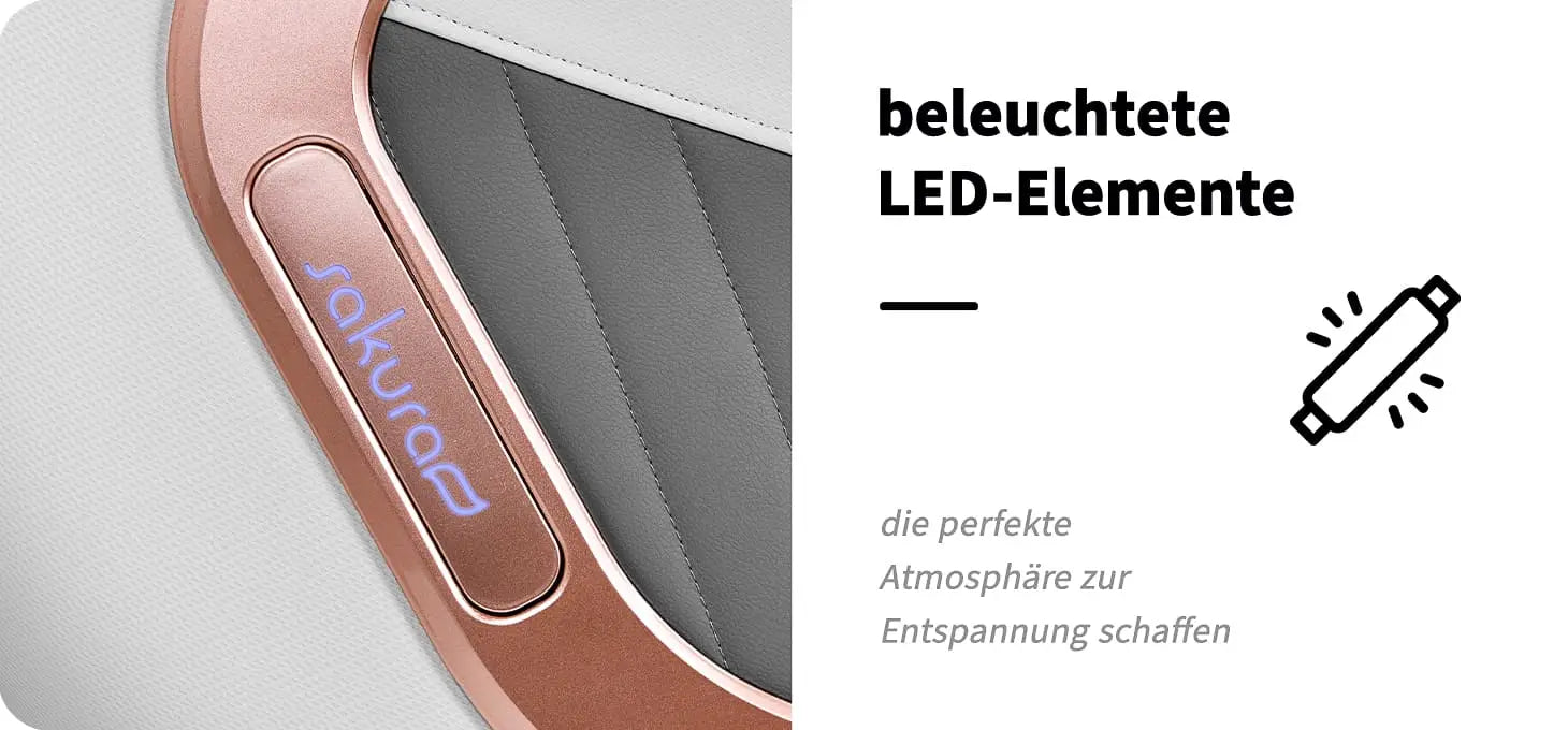 Sakura Massagesessel Classic 802A Weiß-Grau