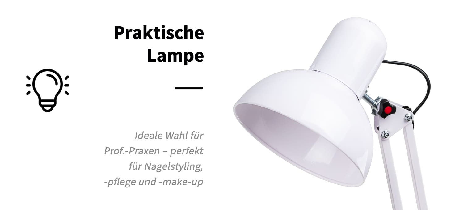 Kosmetiktischlampe PiX 314 weiß