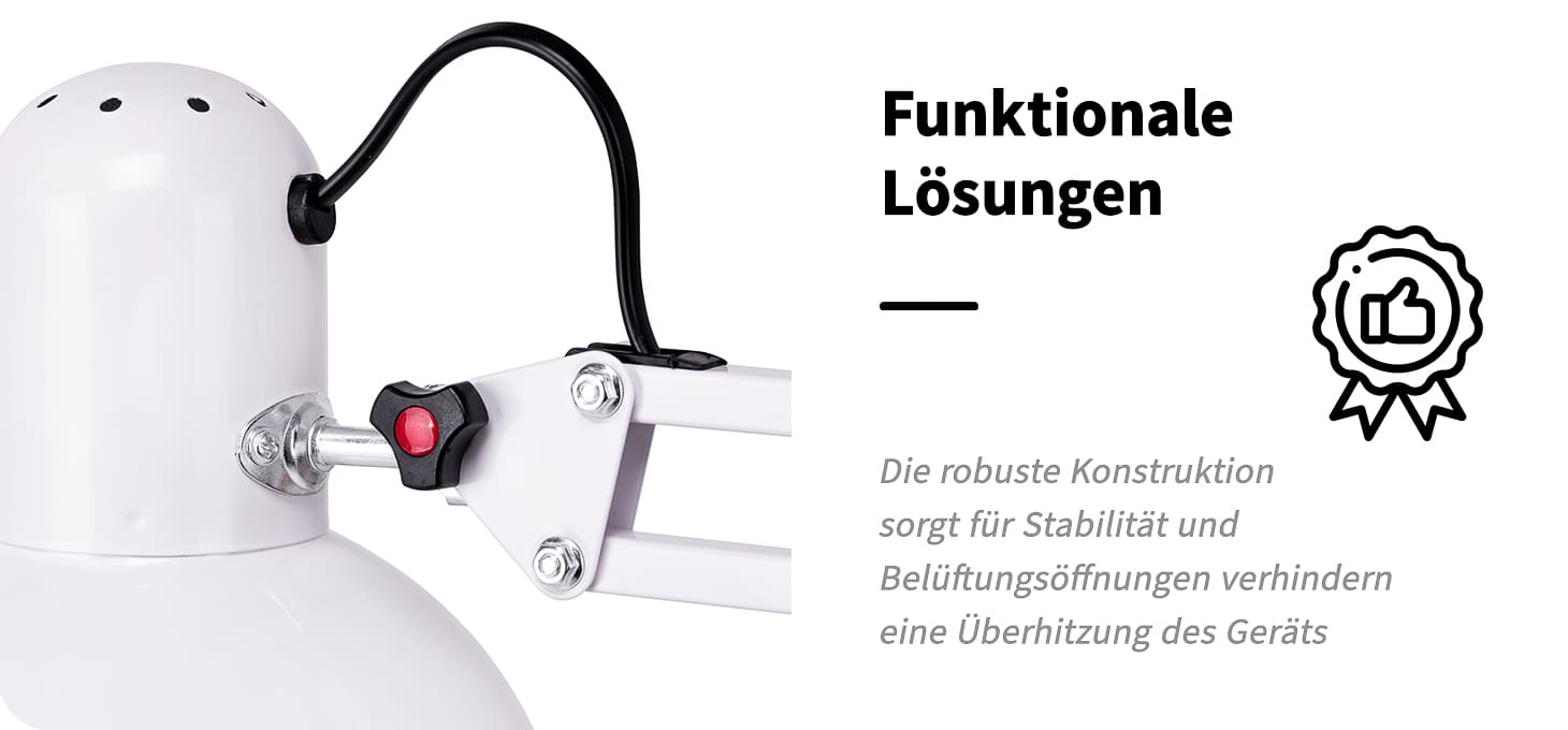 Kosmetiktischlampe PiX 314 weiß