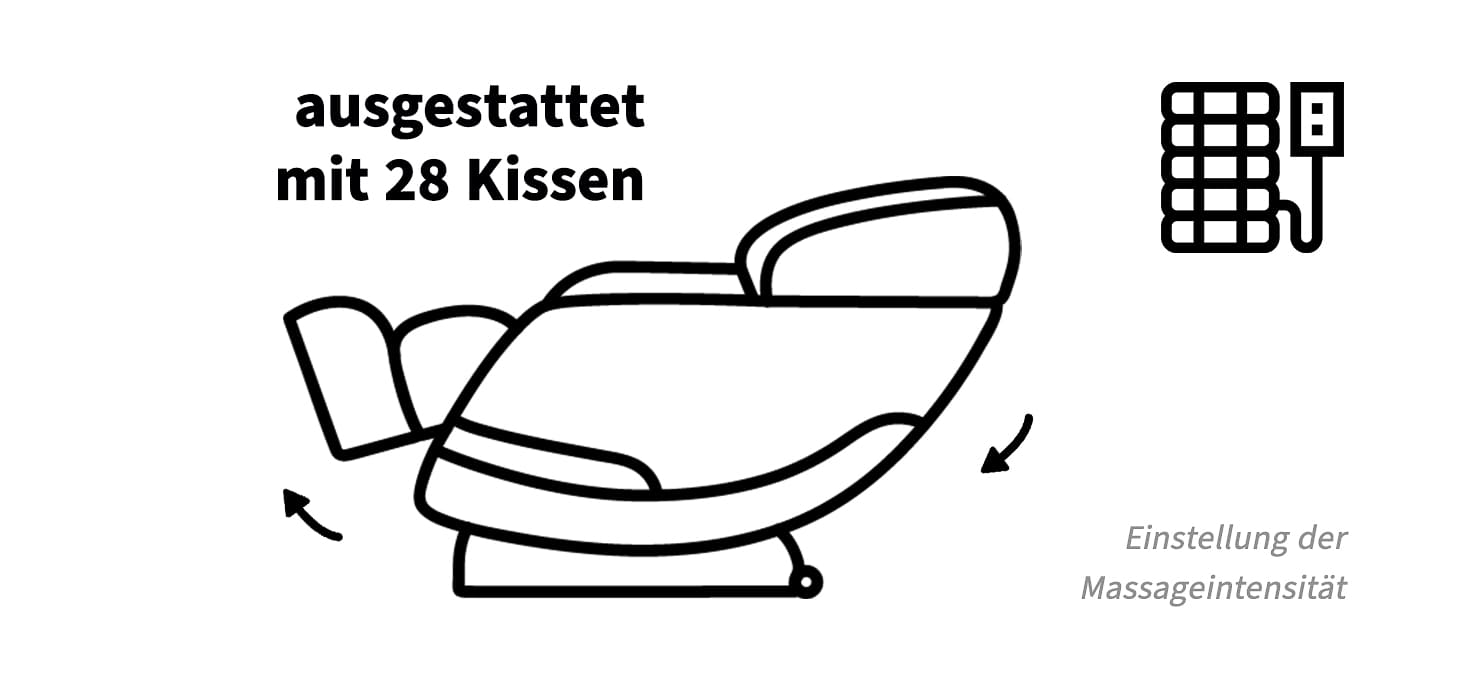 Sakura Massagestuhl Comfort Plus 806 in Beige