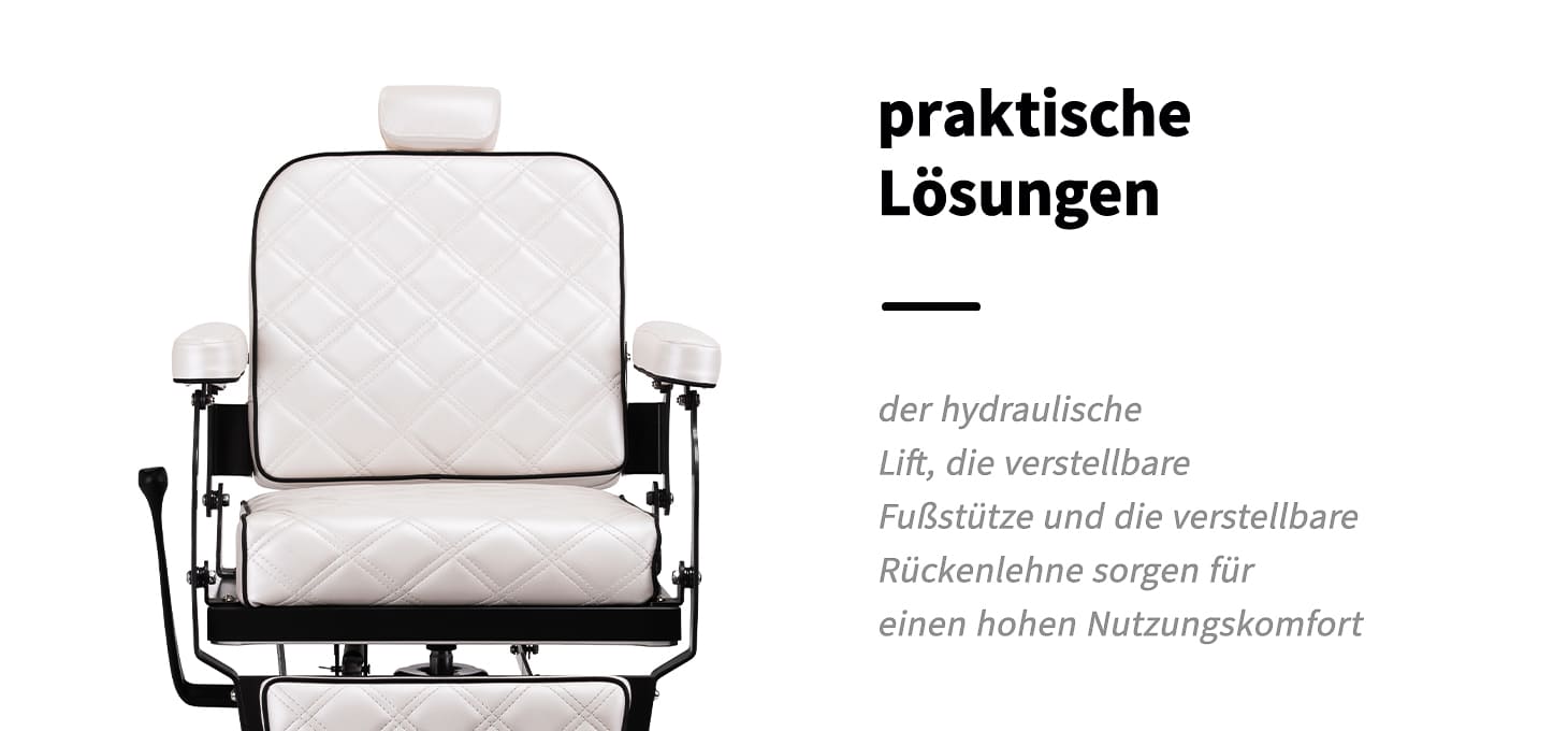 Barberstuhl Carlos extra pearl