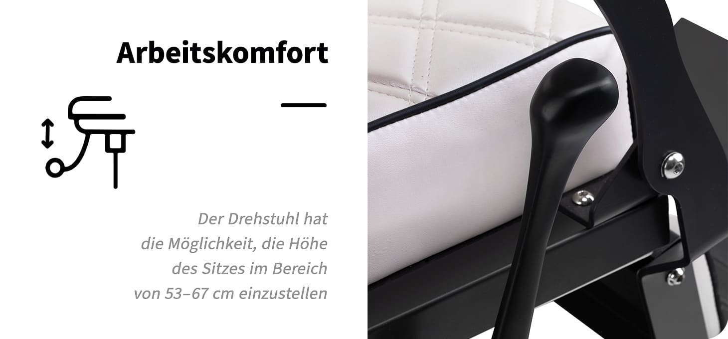 Barberstuhl Carlos extra pearl