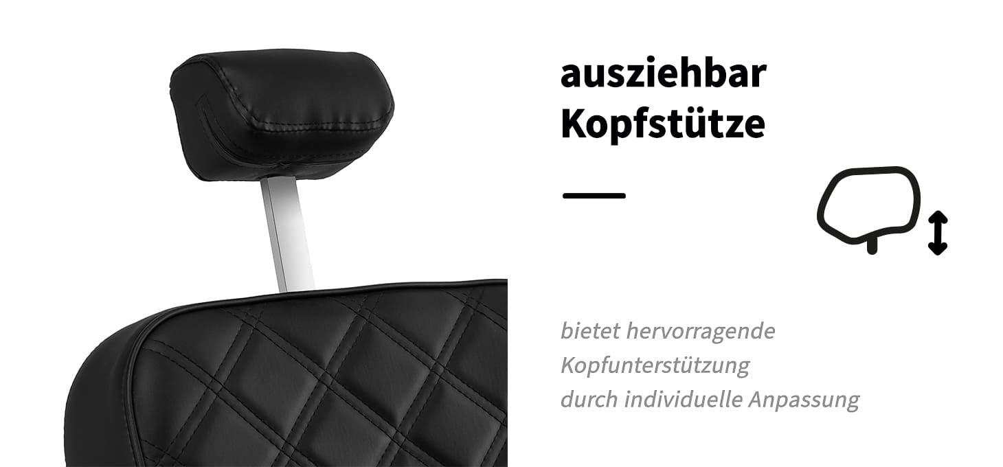 Barberstuhl Carlos extra schwarz