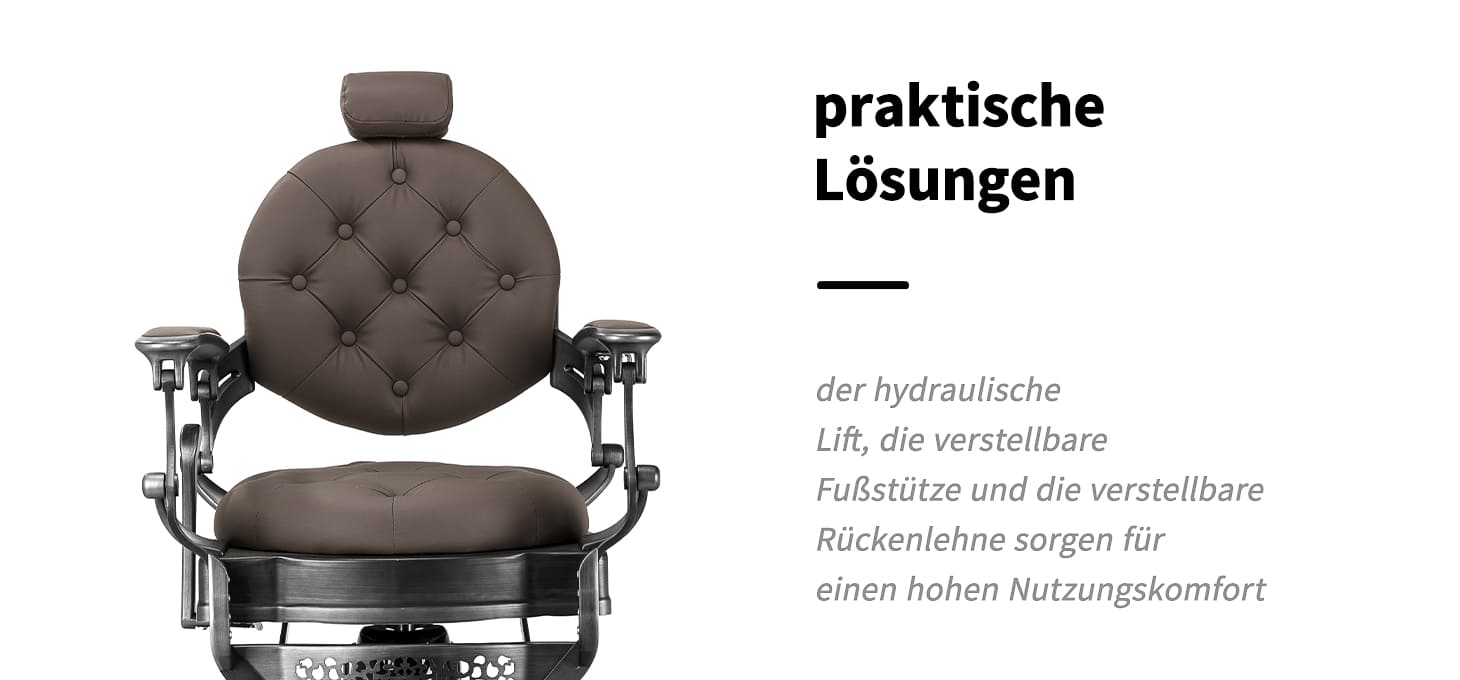 Barberstuhl Gabbiano Niccolo Braun