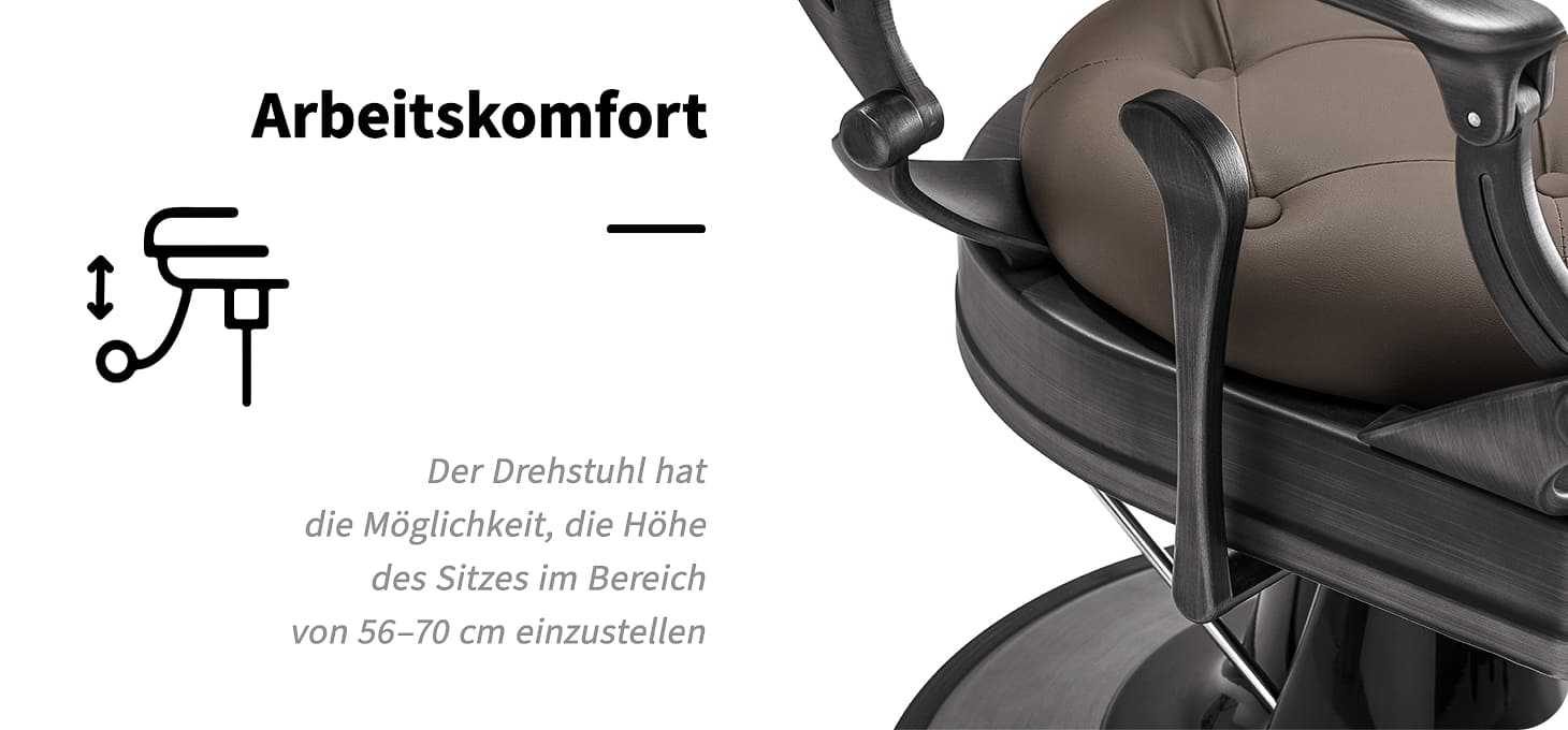 Barberstuhl Gabbiano Niccolo Braun