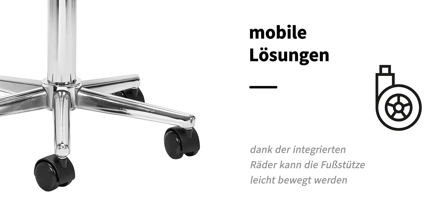 Sillon Fußstütze Mobile Pediküre Bell schwarz