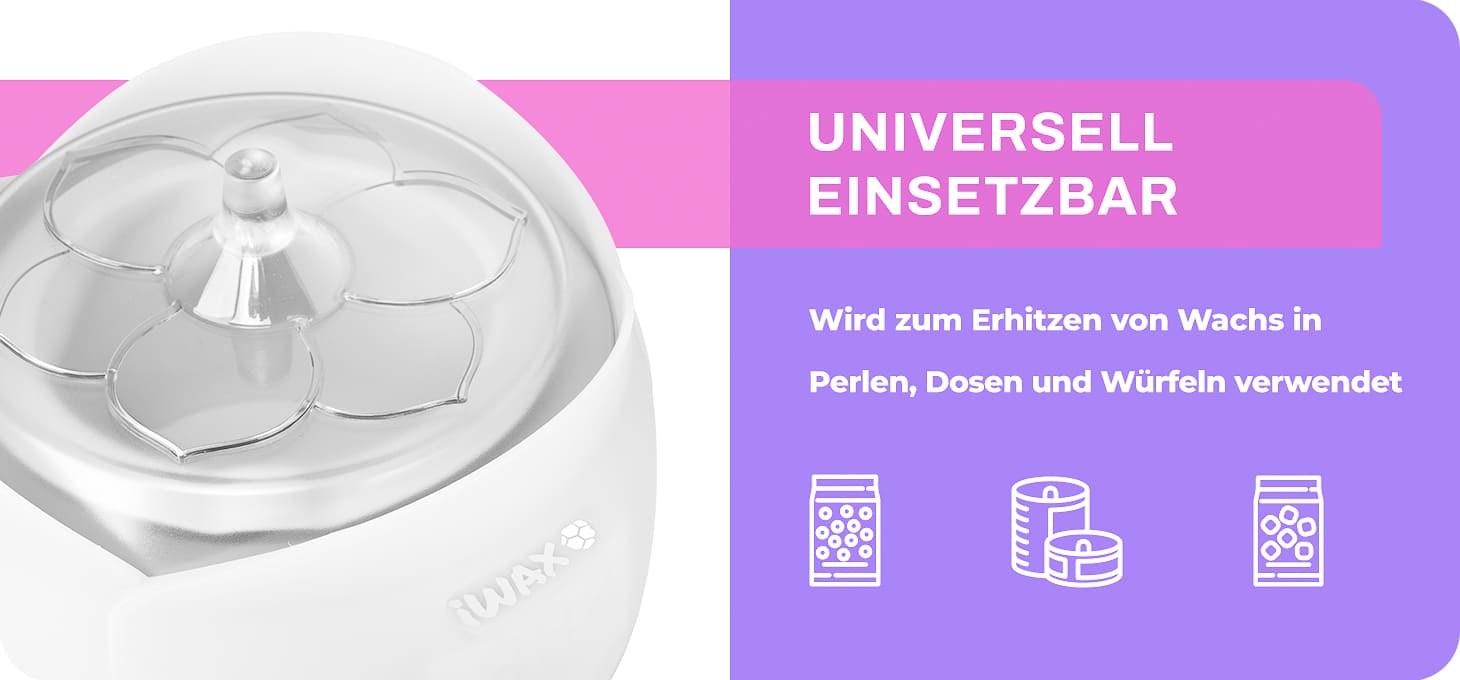 iWax Flower Wachserhitzer weiß