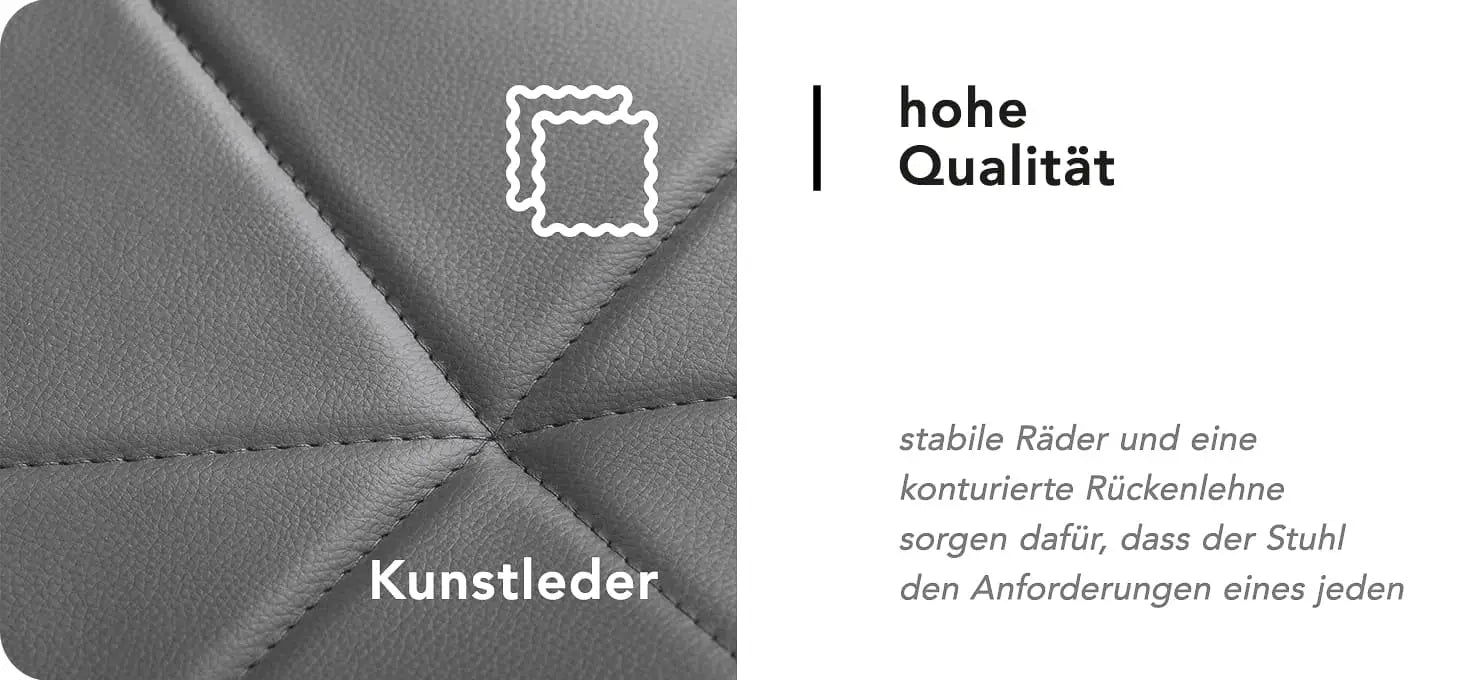 Kosmetikhocker QS-06 grau