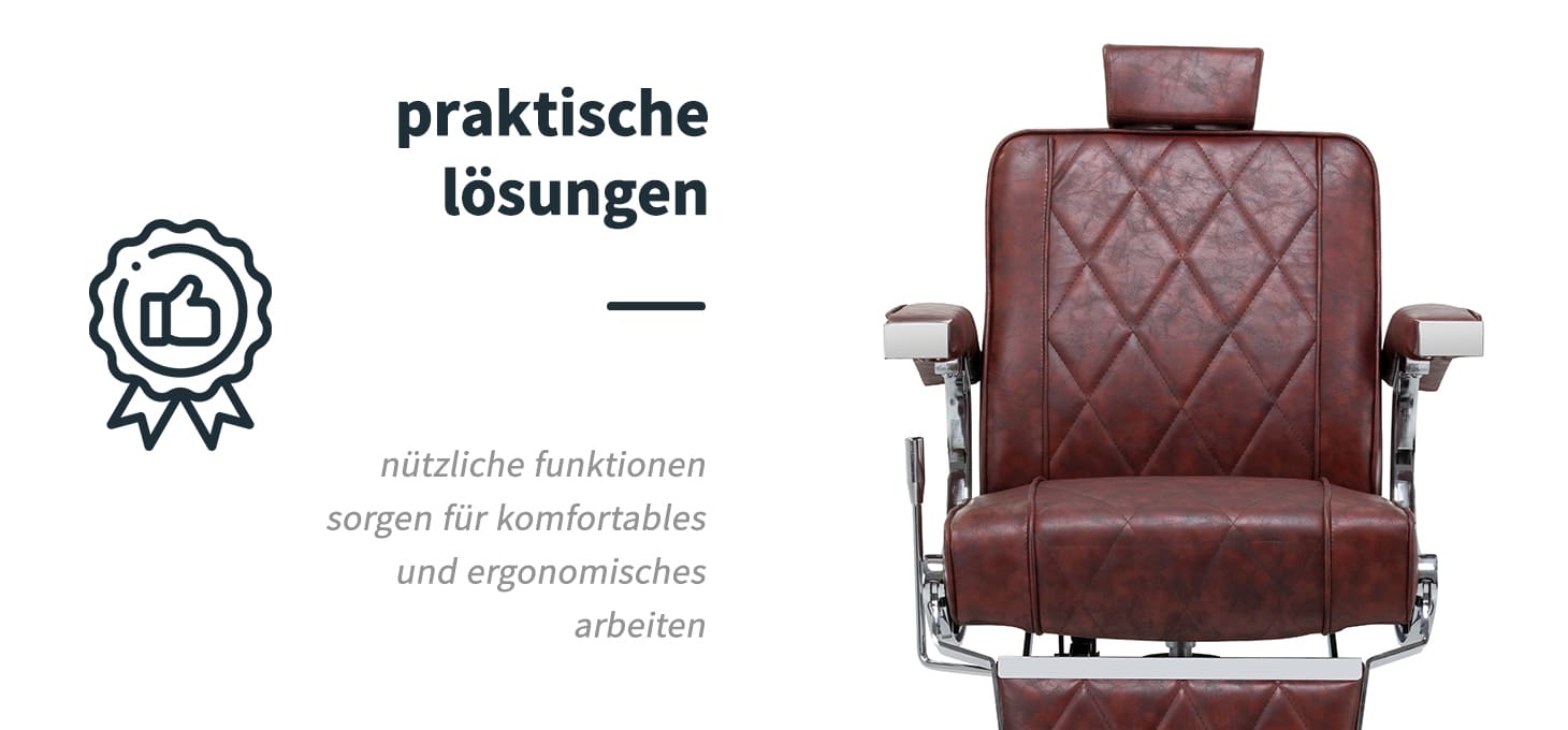 Hair System Friseurstuhl BM88066 Burgund