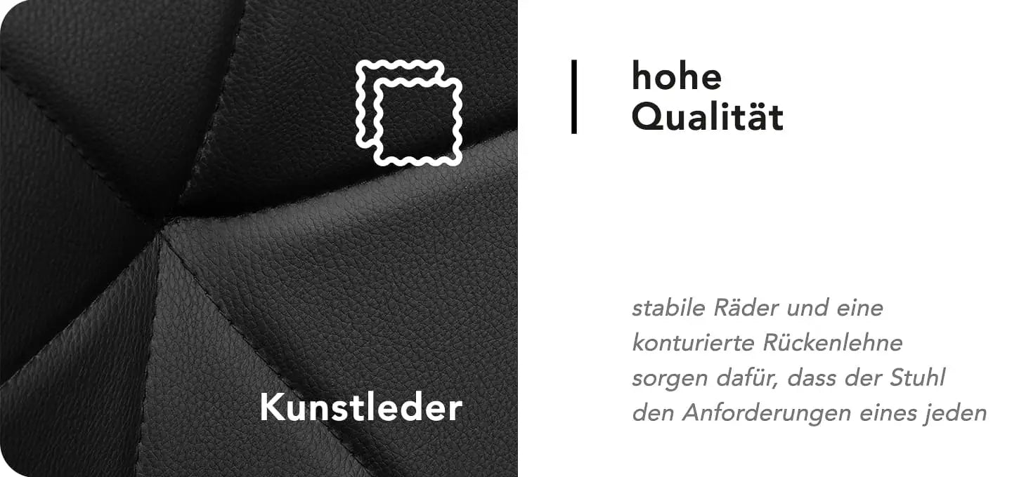 4Rico Kosmetikhocker QS-06G schwarz