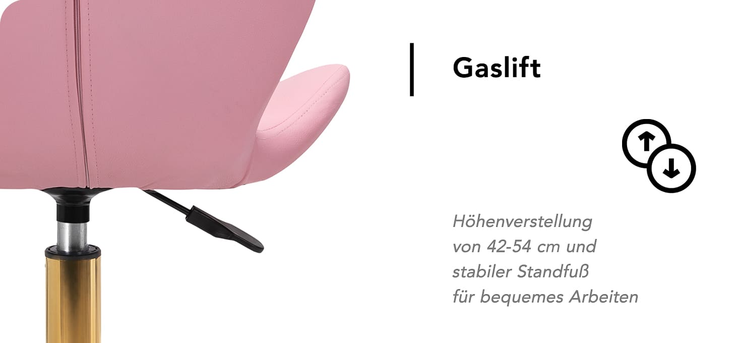 Kosmetikhocker QS-06G rosa
