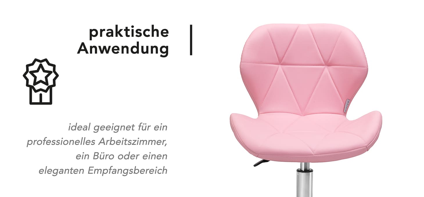 Kosmetikhocker QS-06 rosa