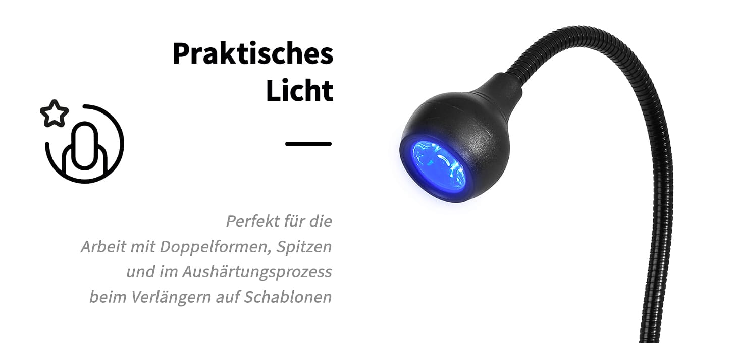 UV Glow Snake Schreibtischlampe Schwarz