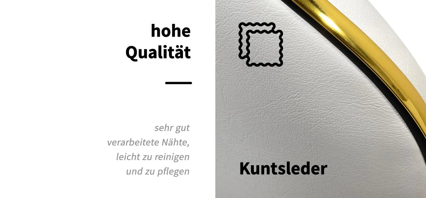 Gabbiano Kosmetikhocker Q-4599G Weiß