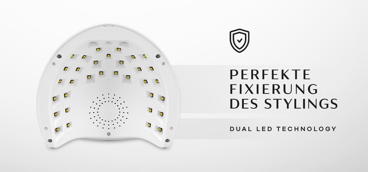 UV LED OCHO NÄGEL X13 65W weiß mit Spiegelboden