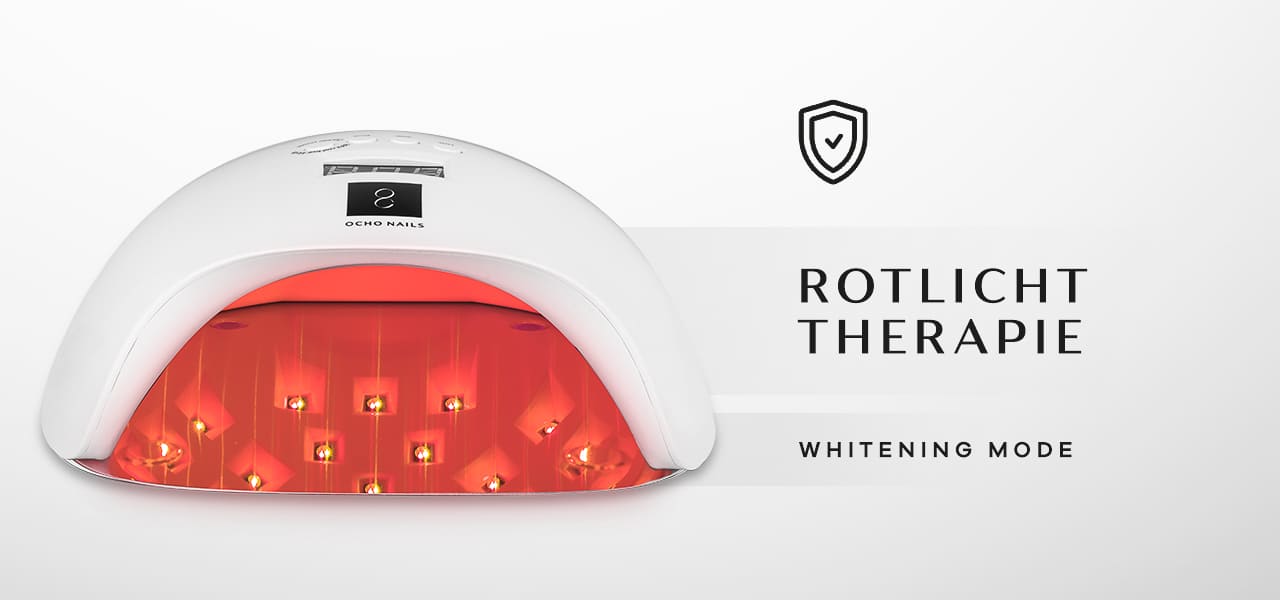 UV LED OCHO NAILS X13 Plus Lampe 65W Licht rot weiß ccc