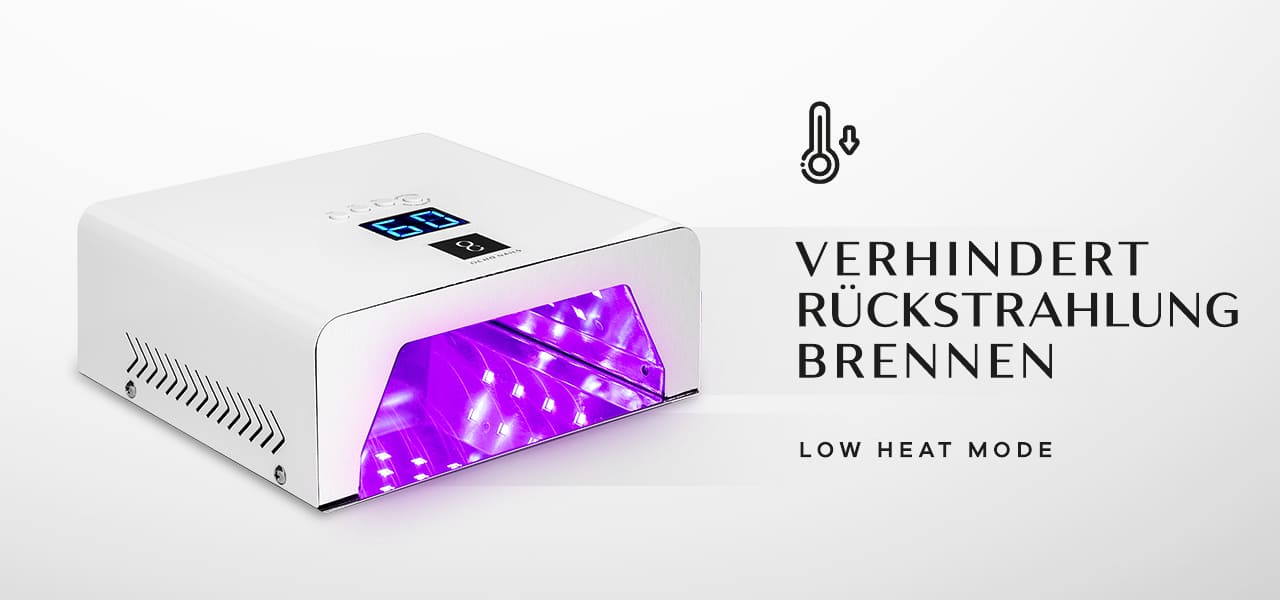 UV LED OCHO NAILS PRO X23 Lampe 180W Metall weiß verspiegelt Innenraum