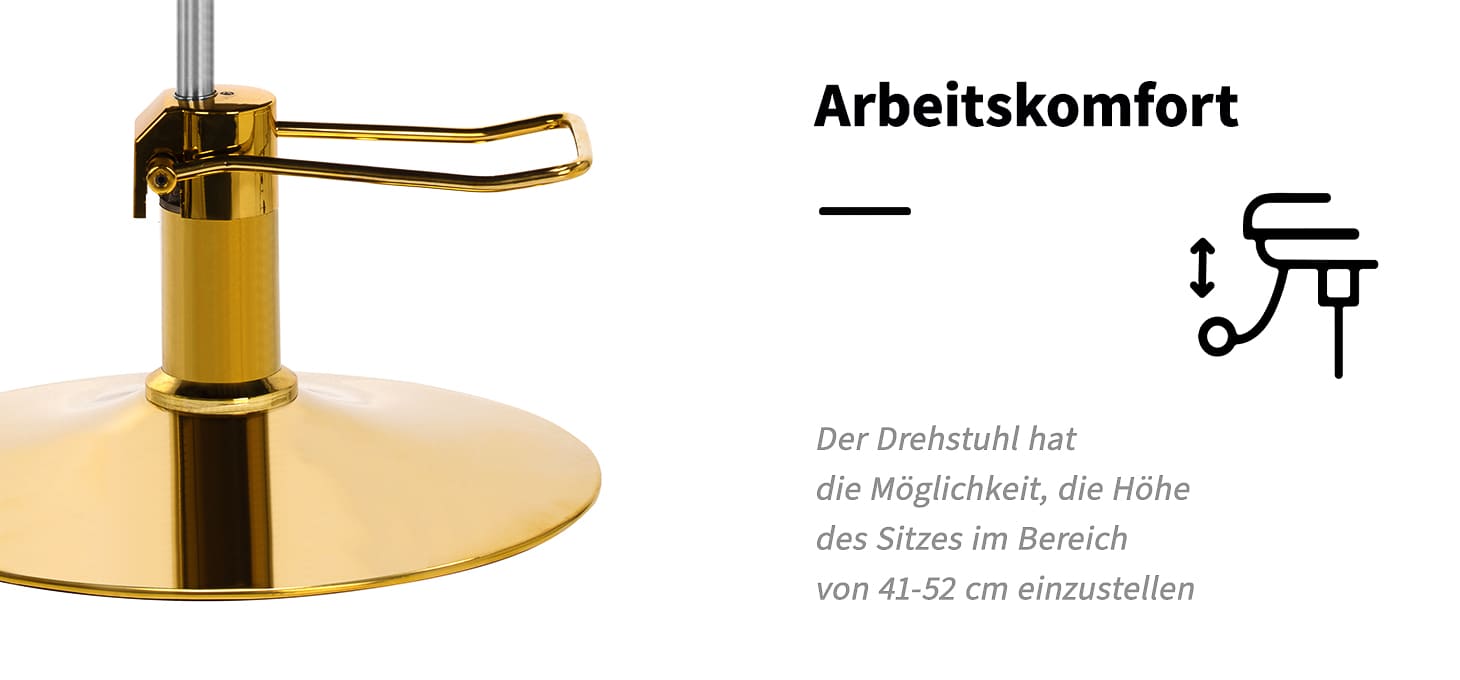 Gabbiano Friseurstuhl A364 schwarz
