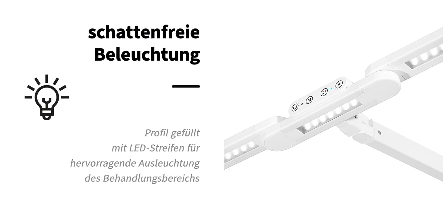 Glow L04 Tisch-OP-Leuchte weiß