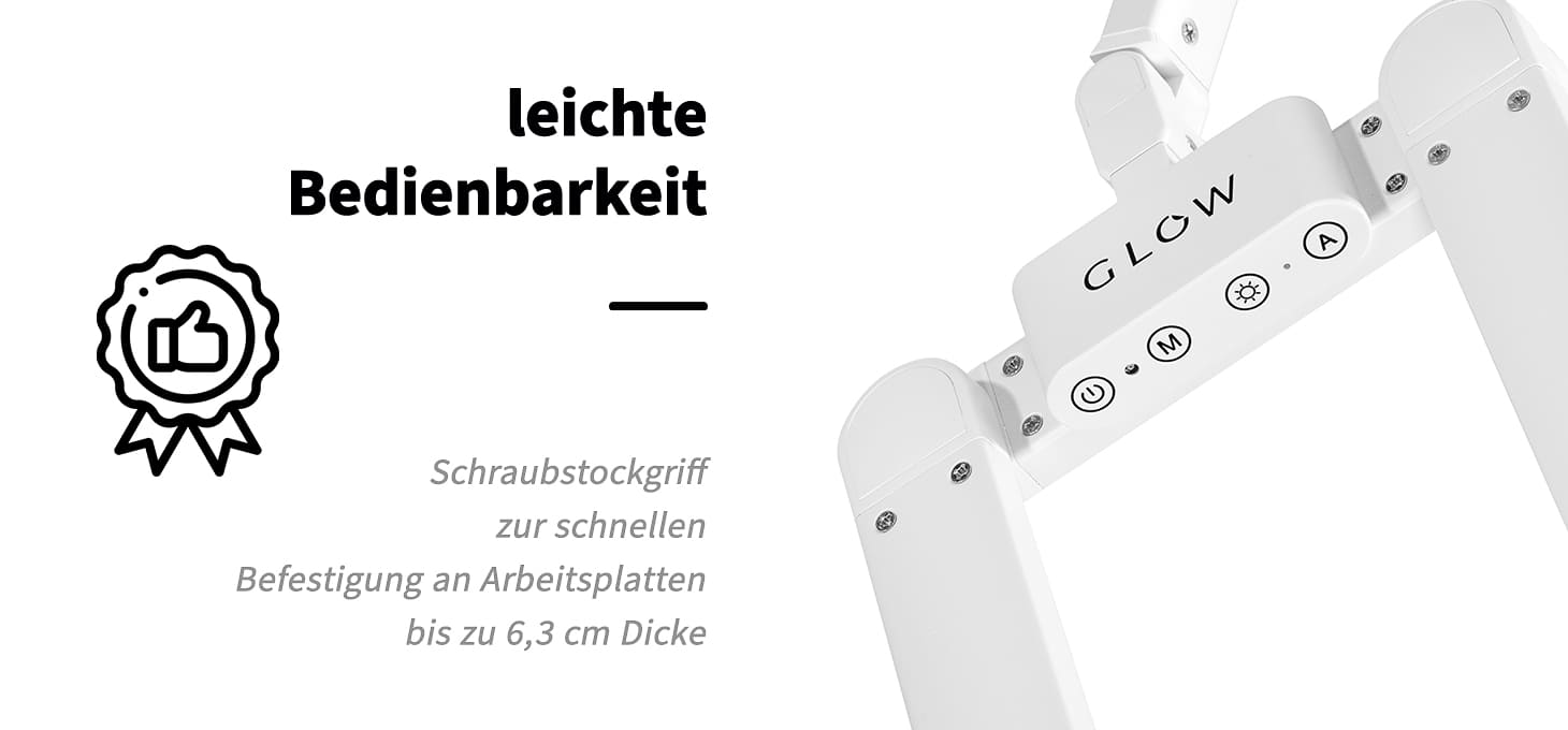 Glow L04 Tisch-OP-Leuchte weiß