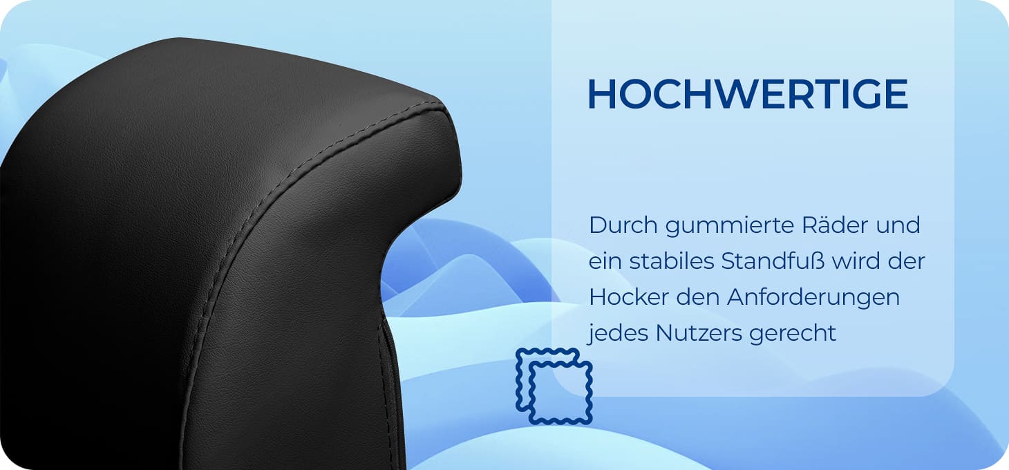Podologiehocker 1005 Giovanni schwarz