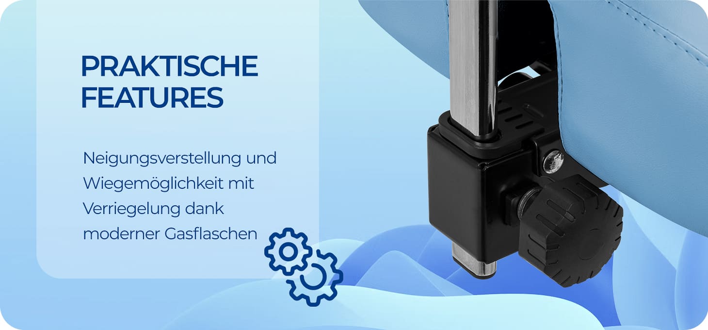 Giovanni Podologiehocker 1005 medical blau