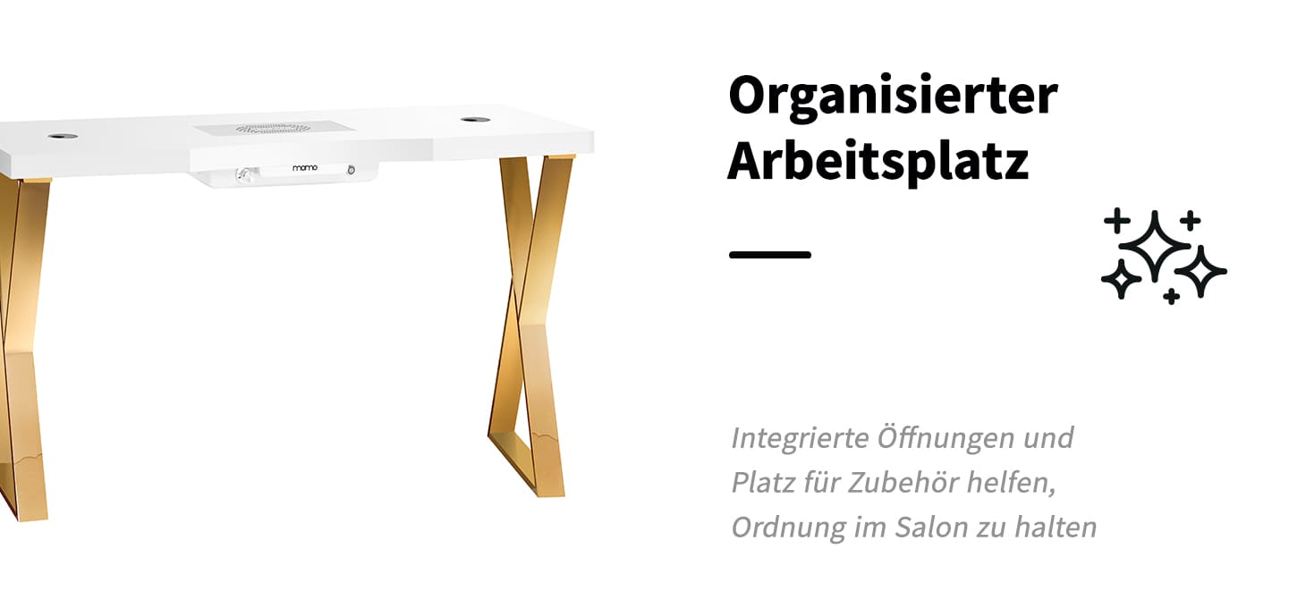 Momo 04-GL Kosmetiktisch mit Absorber