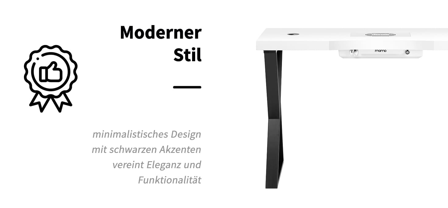 Momo 04-BL Kosmetiktisch mit Absorber