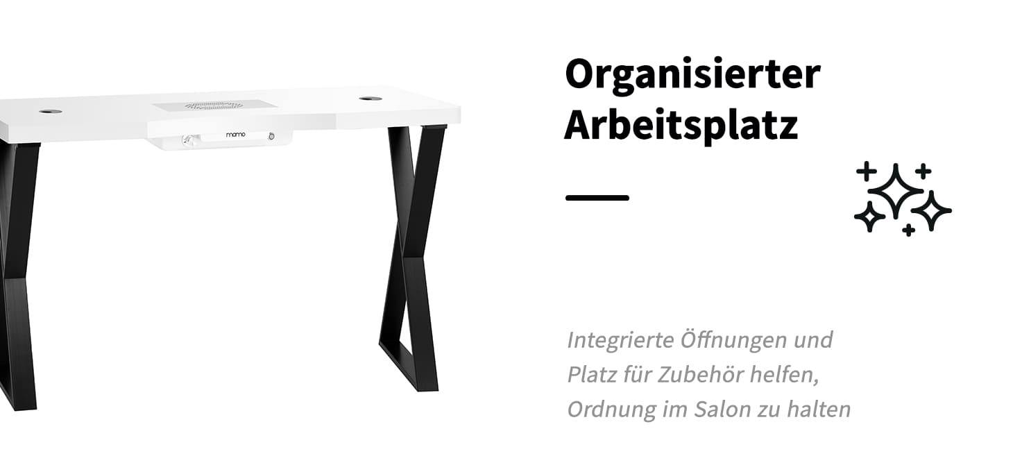 Momo 04-BL Kosmetiktisch mit Absorber