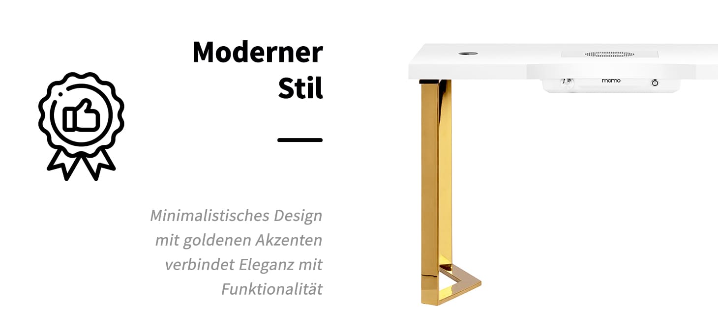 Momo 05-GL Kosmetiktisch mit Absorber