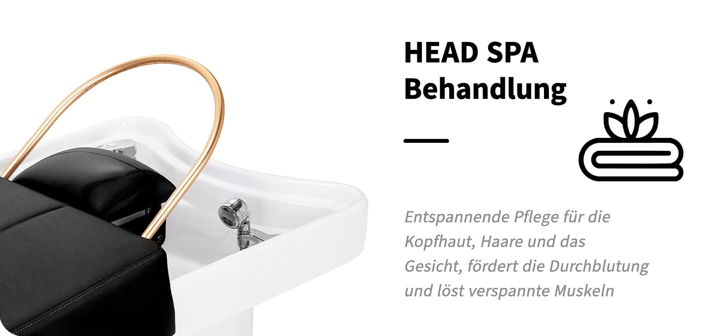 Gabbiano SPA-Liege Head Spa 017B schwarz