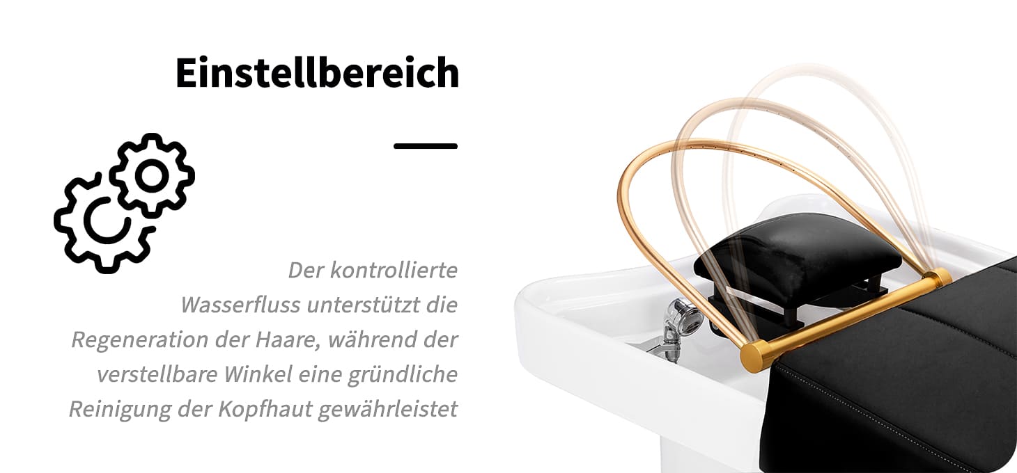 Gabbiano SPA-Liege Head Spa 017B schwarz