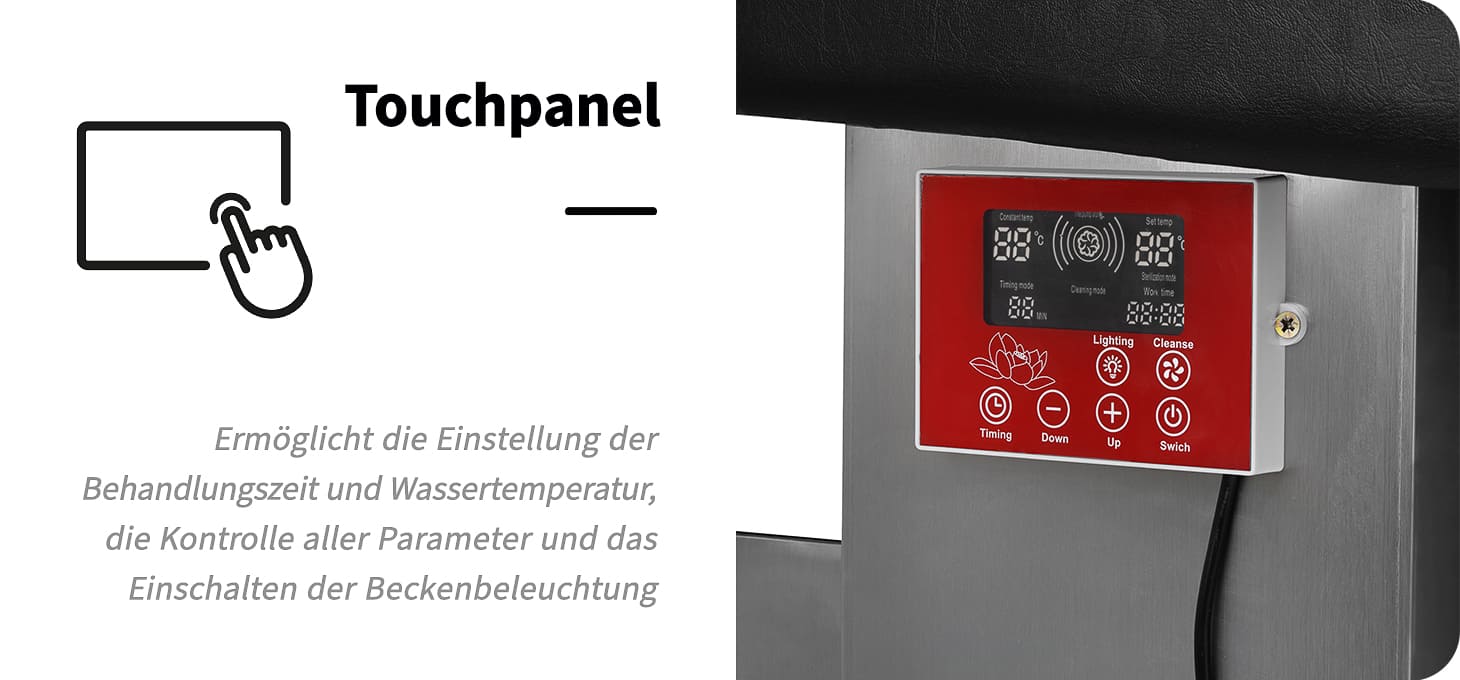 Gabbiano SPA-Liege Head Spa 017B schwarz