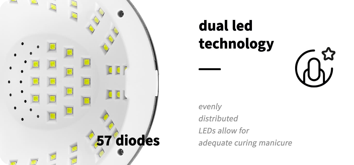 UV-LED-Lampe Glow YC57 Weiß 268W