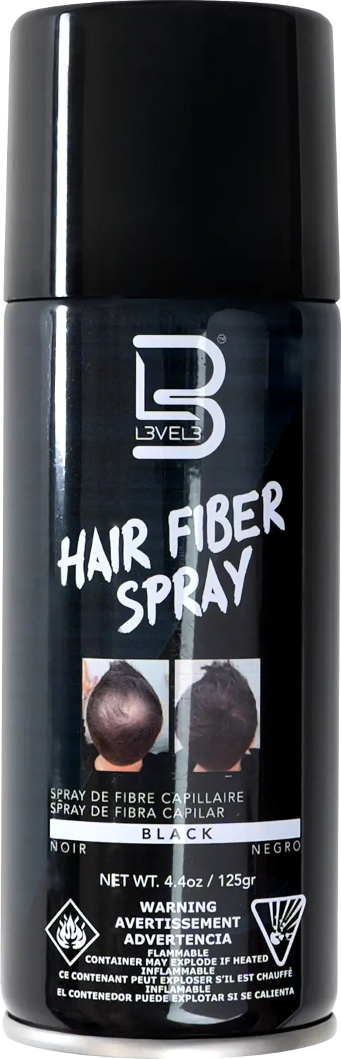 L3VEL3 Hair Fiber Spray Black 200 ml