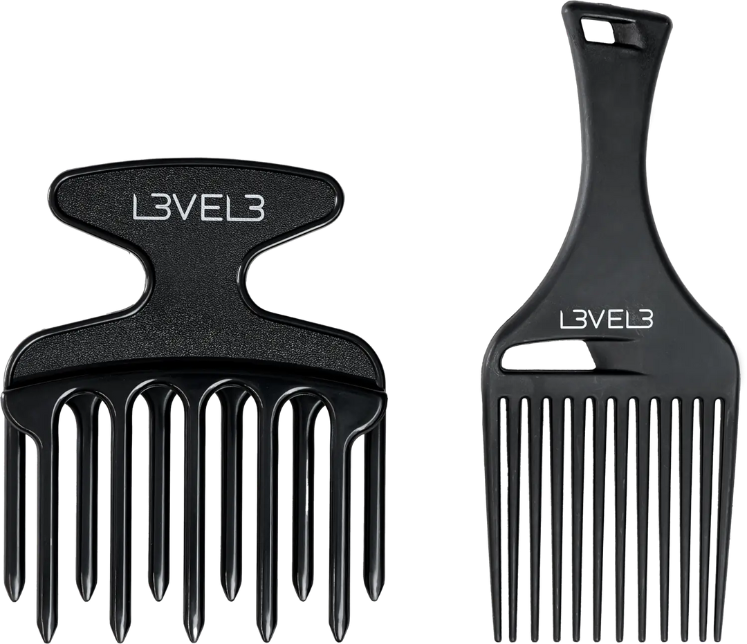 L3VEL3 Hair Pick Comb Set