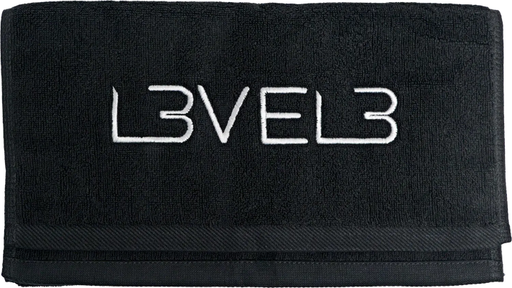 L3VEL3 Professionelles Rasierhandtuch Schwarz