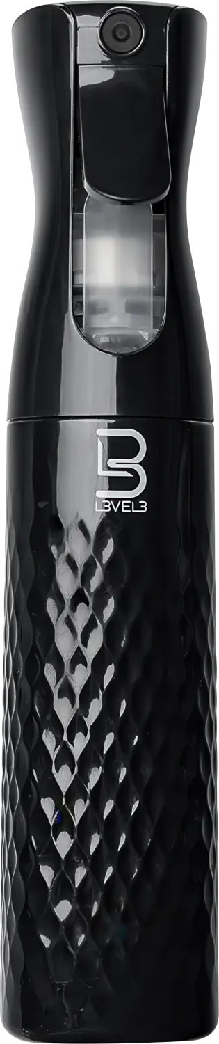 L3VEL3 Beveled Spray Bottle Schwarz