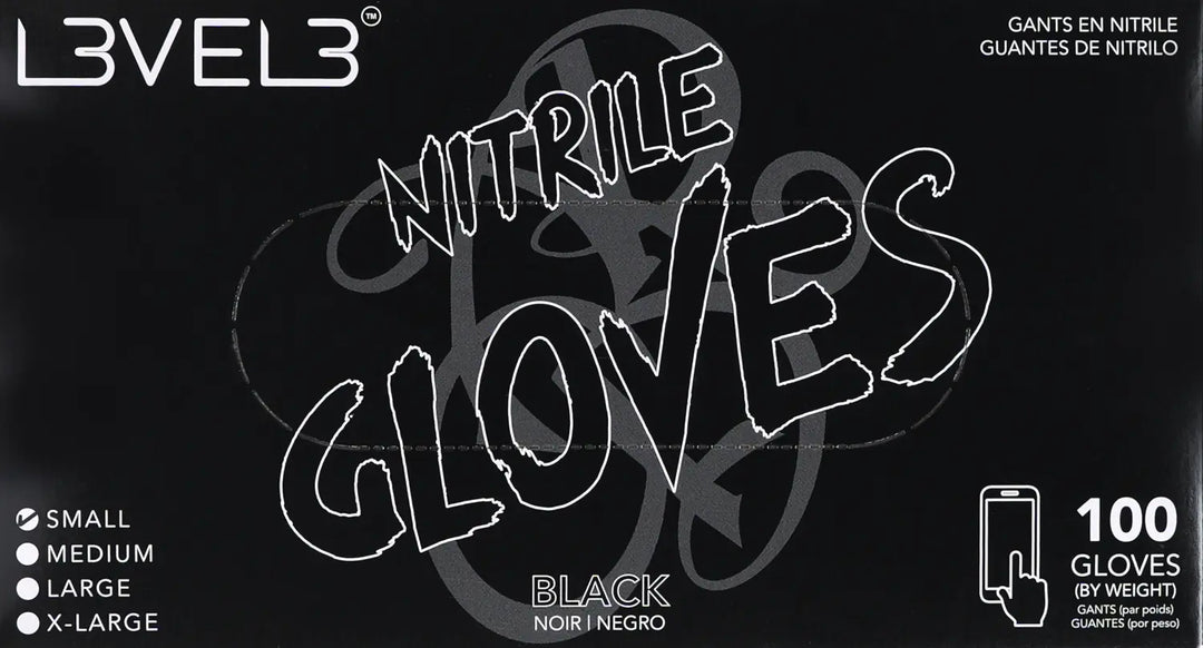L3VEL3 Nitrilhandschuhe Small Black