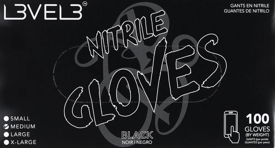 L3VEL3 Nitrilhandschuhe Medium Black