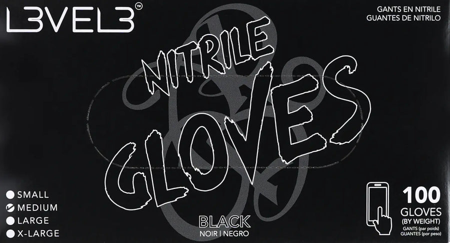 L3VEL3 Nitrilhandschuhe Medium Black