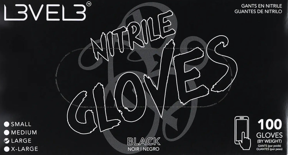 L3VEL3 Nitrilhandschuhe Black – Produktansicht 2