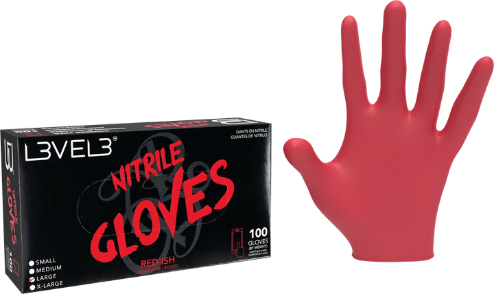 L3VEL3 Nitrilhandschuhe Red-ish