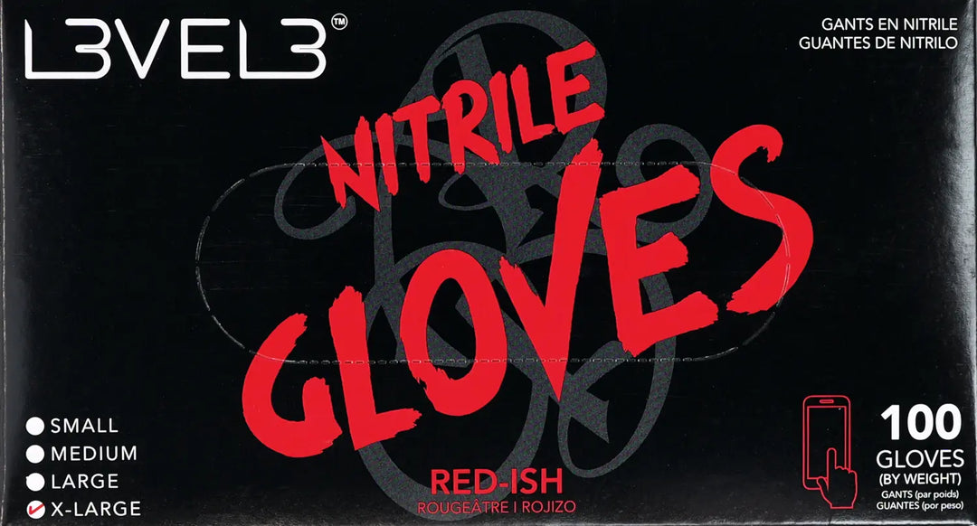 L3VEL3 Nitrilhandschuhe XL Red-ish