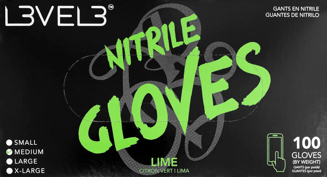 L3VEL3 Nitrilhandschuhe Medium Lime
